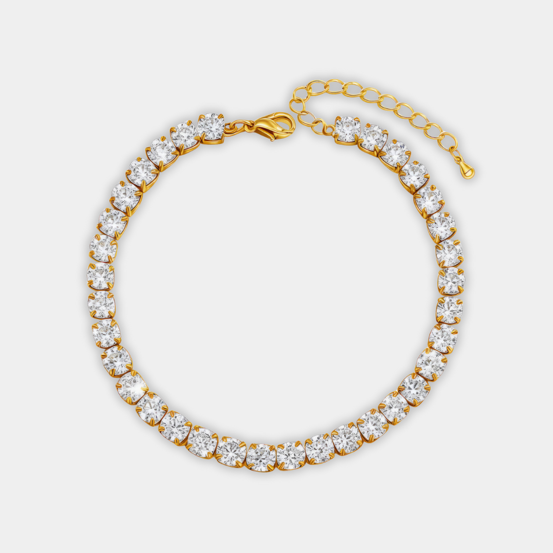Gold Necklace Gráinne with Emerald Crystals