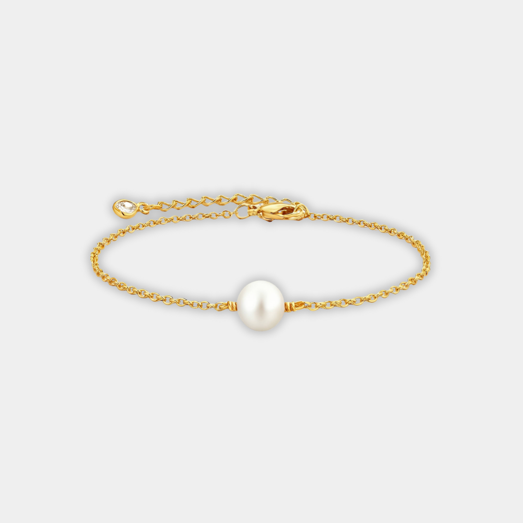 Gold Pearl Bracelet Niamh