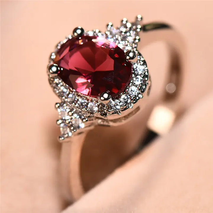 Black Gold Ring Dervla with Ruby