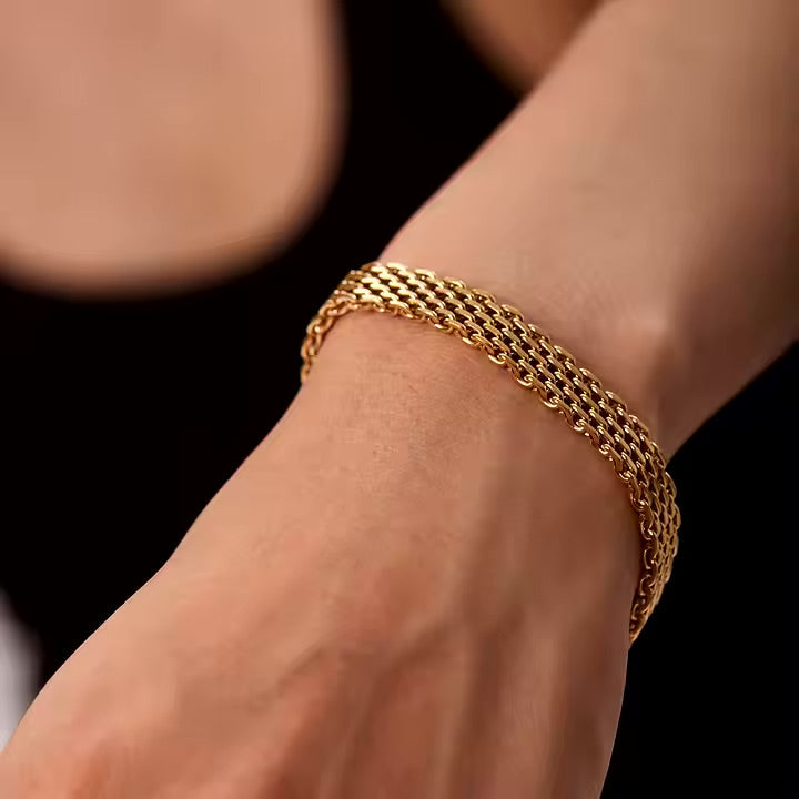 Gold Mesh Bracelet Niamh
