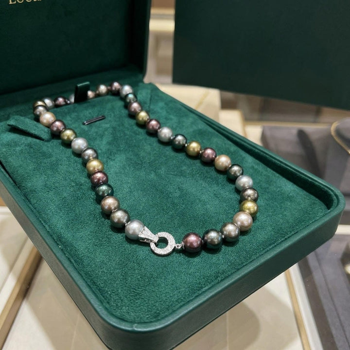Pearl Beaded Necklace Kenmare with Multicolour Pearls