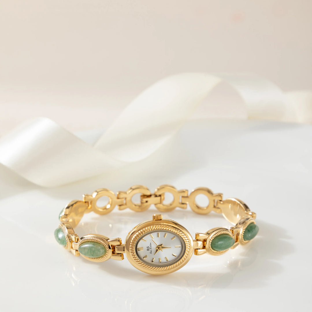 Silver Watch Dervla with Turquoise Stones