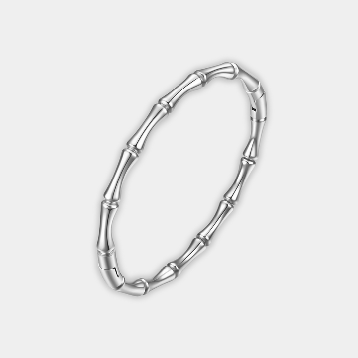 Gold Bangle Bracelet Clíona with Bamboo