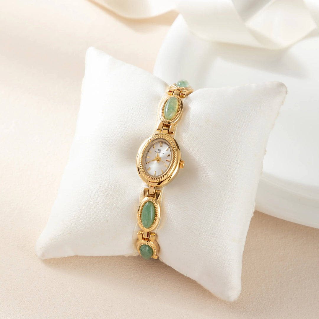 Silver Watch Dervla with Turquoise Stones