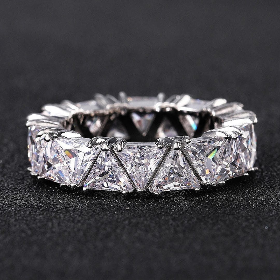 Stainless Steel Ring Sinéad with Crystals