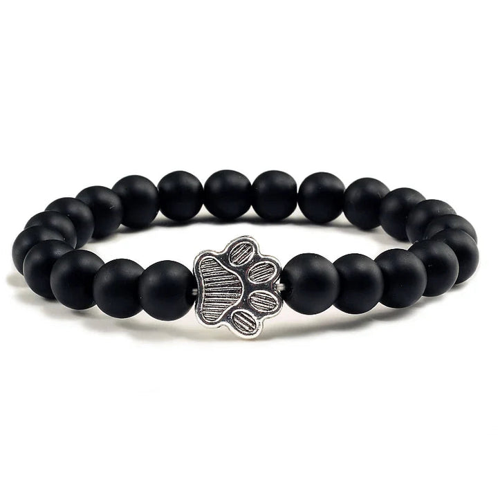 Turquoise Beaded Bracelet Riona with Paw Print