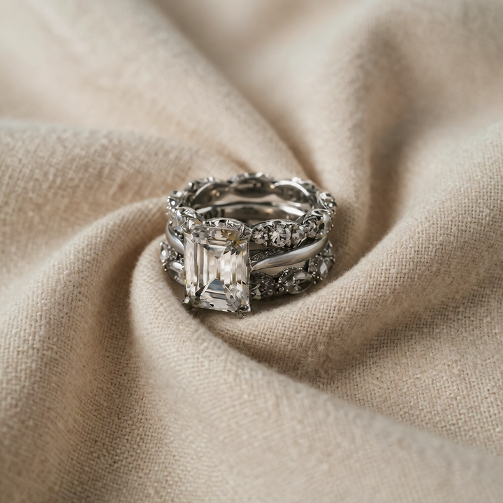 Silver Ring Róisín with Crystal