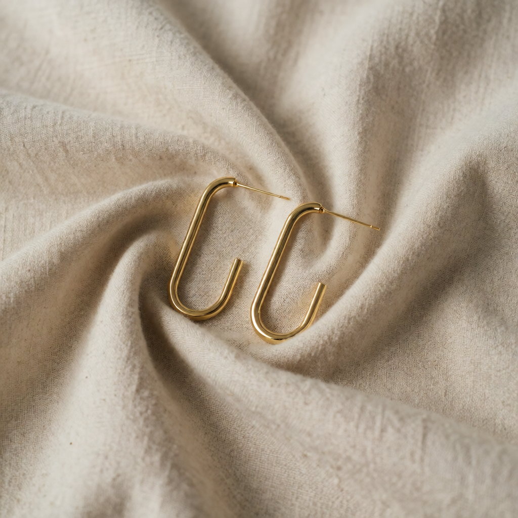 Gold Hoop Earrings Deirdre