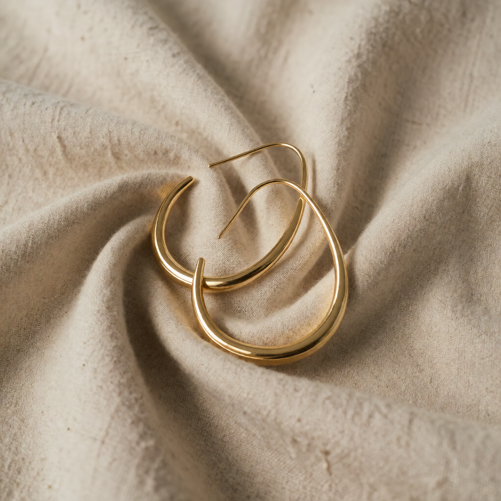 Gold Hoop Earrings Aisling