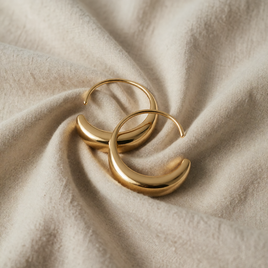 Gold-Plated Hoop Earrings Caoimhe