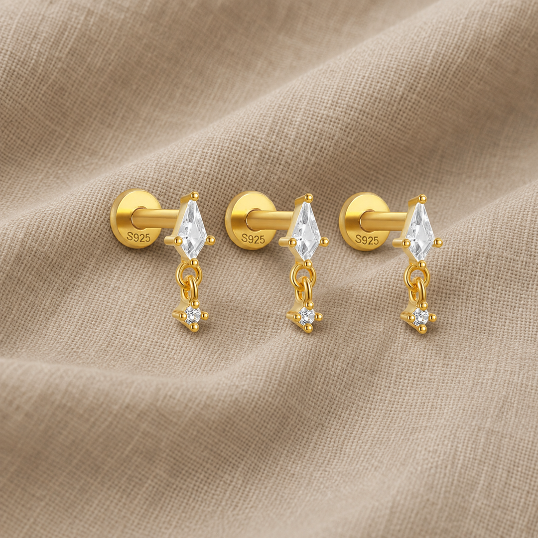 Gold Ring Eabha with Kite Crystal
