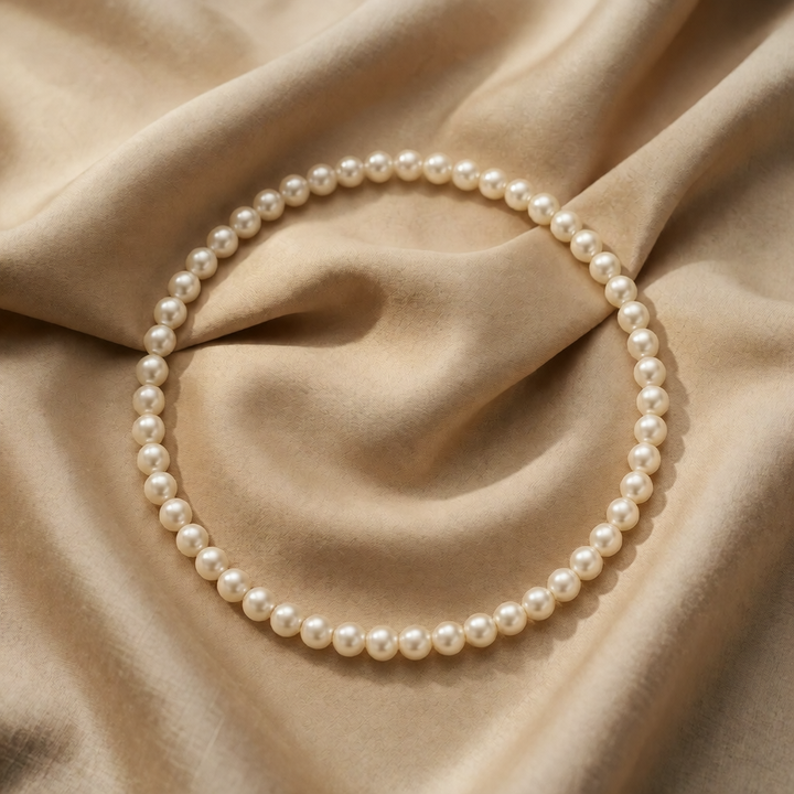 Pearl Beaded Necklace Kenmare with Classic Round Pearls