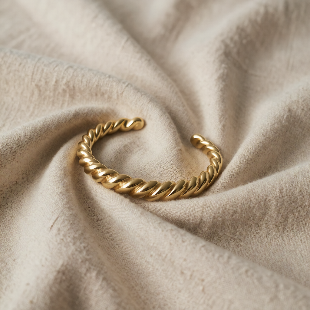 Gold Cuff Bracelet Aoife