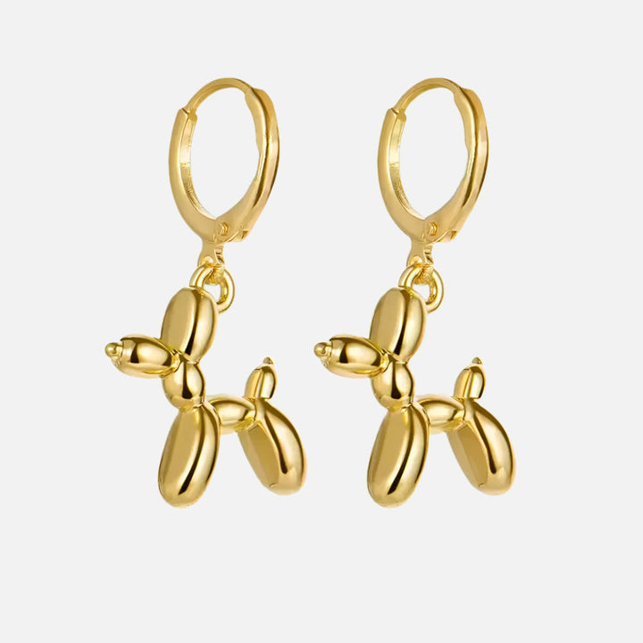 Gold Balloon Dog Earrings Saoirse