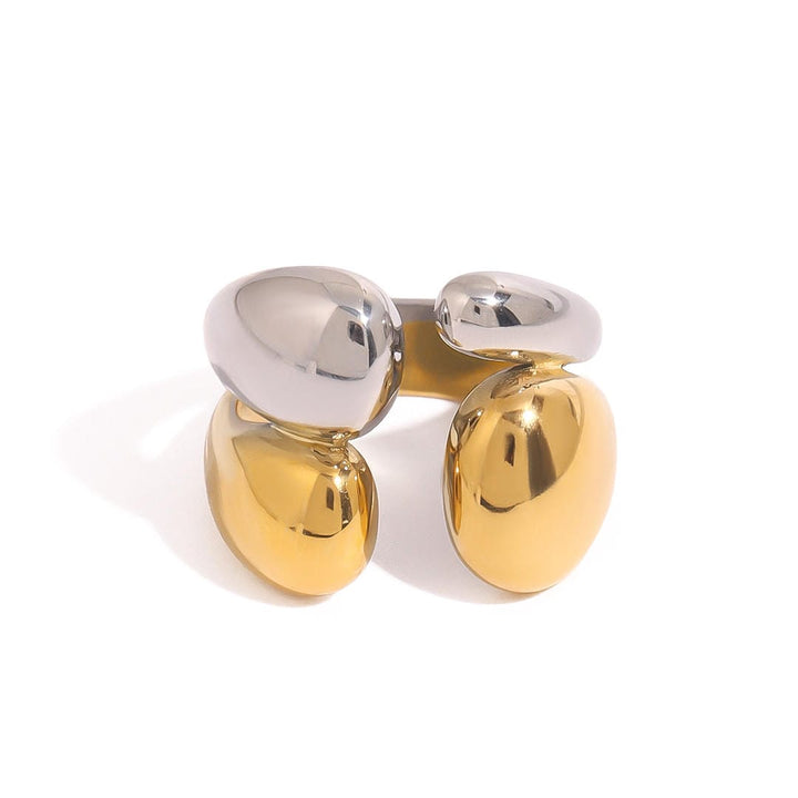 Gold &amp; Silver Open Ring Nuala