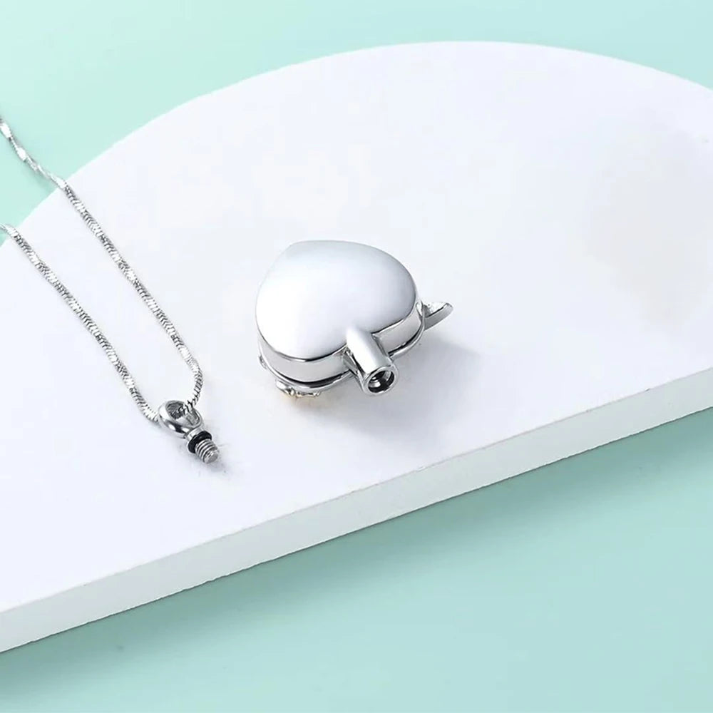 Hummingbird Heart Urn Necklace