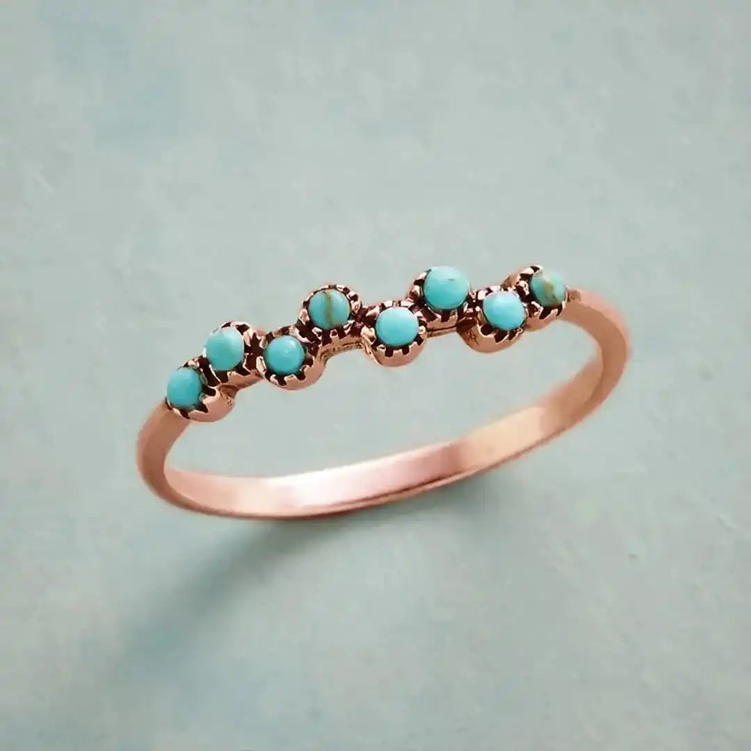 Silver Ring Bláthnaid with Turquoise