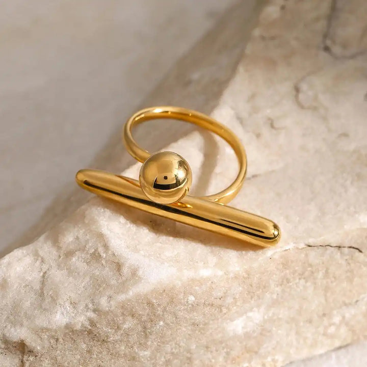 Gold Adjustable Ring Kinsale