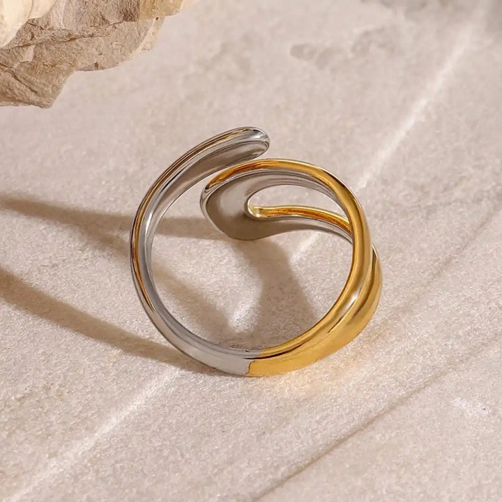 Gold &amp; Silver Open Ring Siobhán