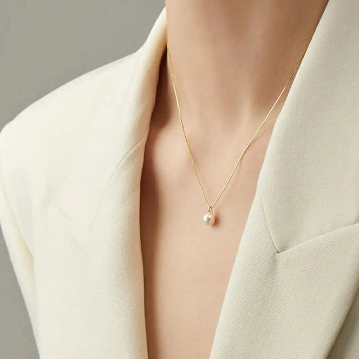Gold Necklace Róisín with Pearl
