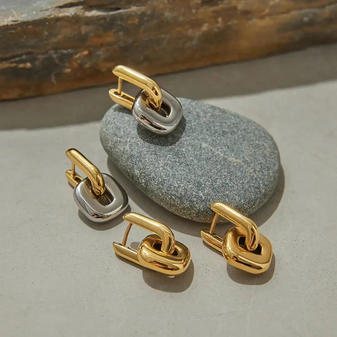 Gold Drop Earrings Nuala