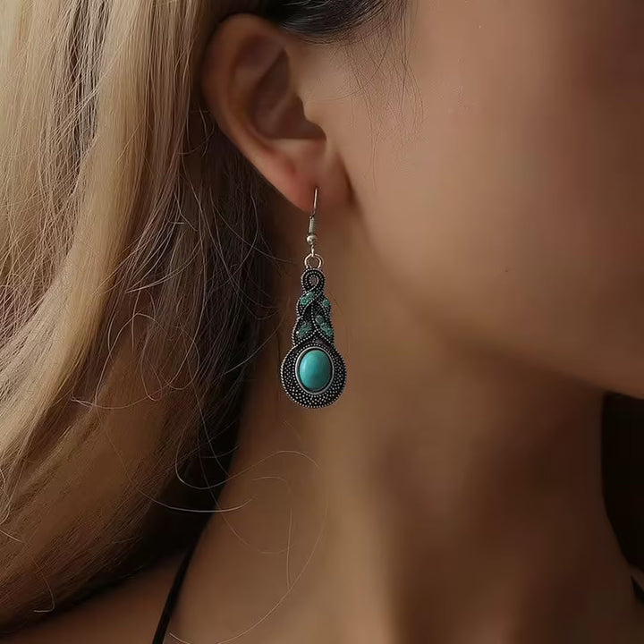 Silver Necklace Set Sorcha with Turquoise
