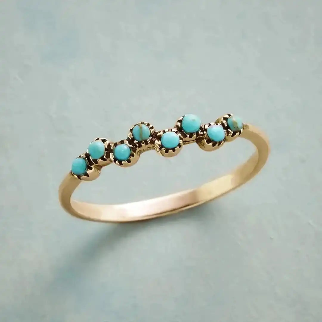 Silver Ring Bláthnaid with Turquoise