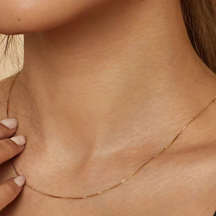 Silver Chain Necklace Gráinne with Box Chain