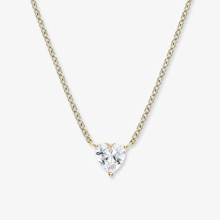 Silver Necklace Dáiríne with Zirconia Heart