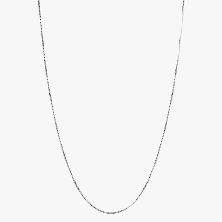 Silver Chain Necklace Gráinne with Box Chain