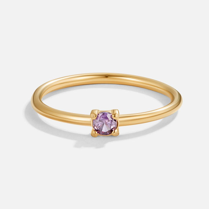 Gold Ring Deirdre with Ruby