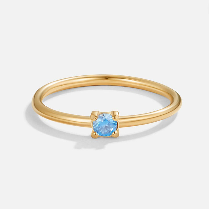 Gold Ring Deirdre with Ruby