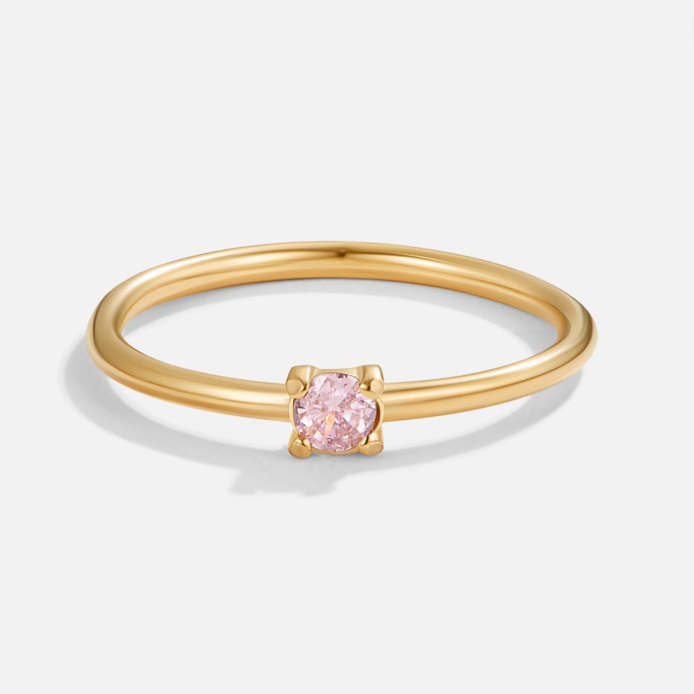 Gold Ring Deirdre with Ruby