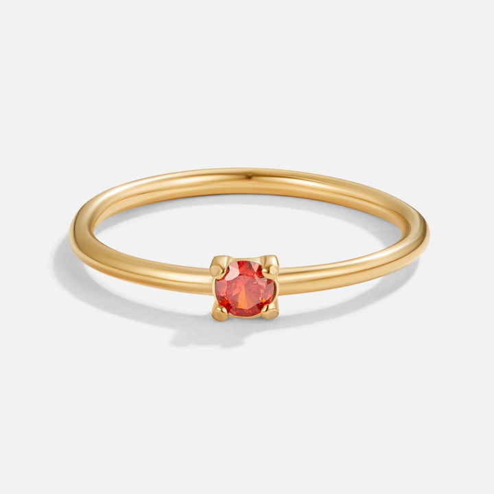 Gold Ring Deirdre with Ruby