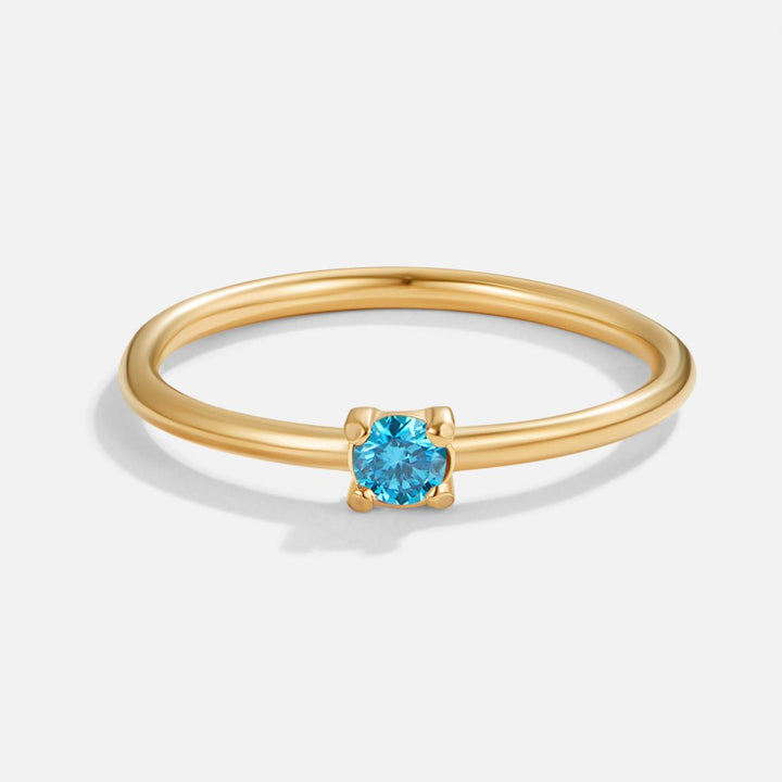 Gold Ring Deirdre with Ruby