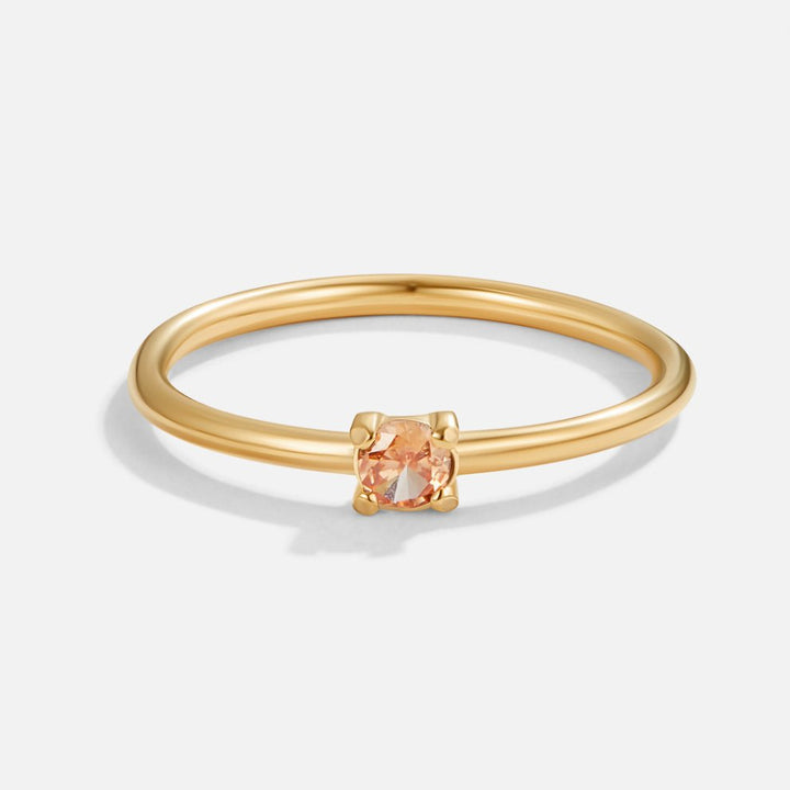 Gold Ring Deirdre with Ruby