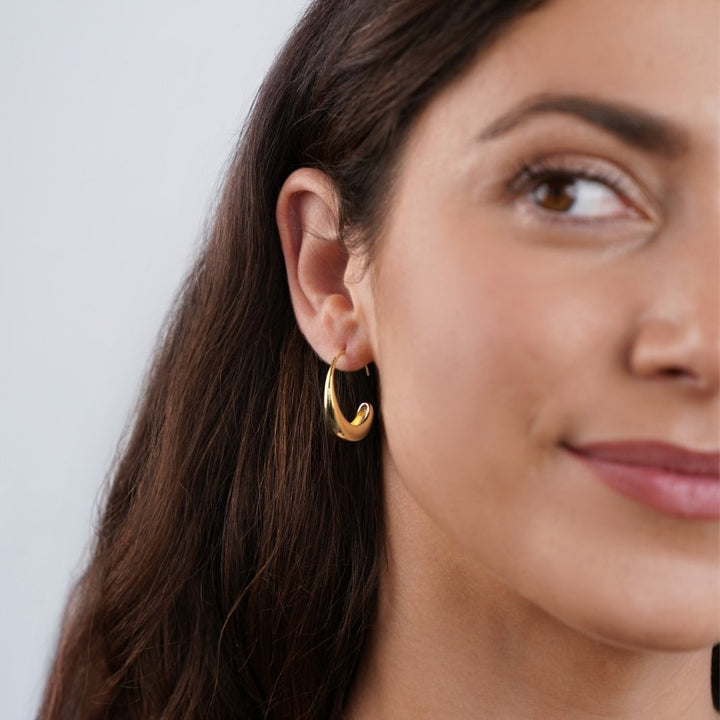 Gold-Plated Hoop Earrings Caoimhe