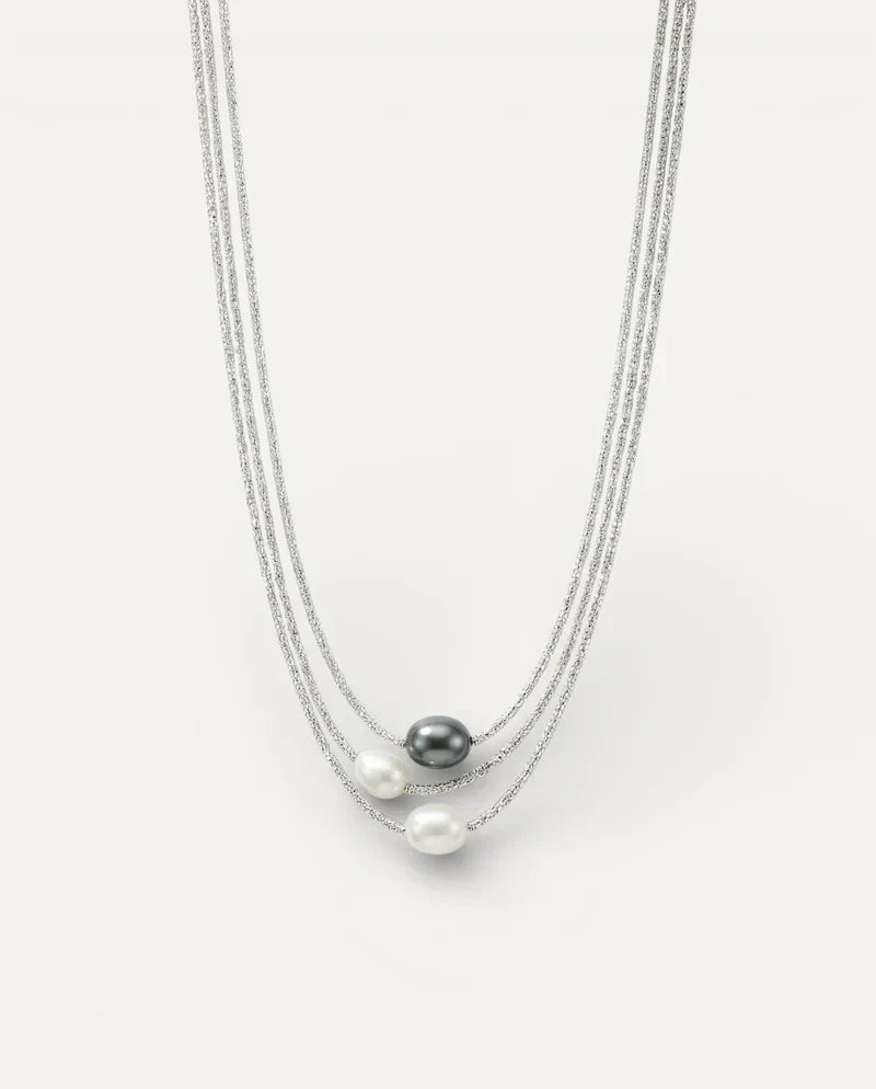Pearl Beaded Necklace Aoife with Freshwater Pearls
