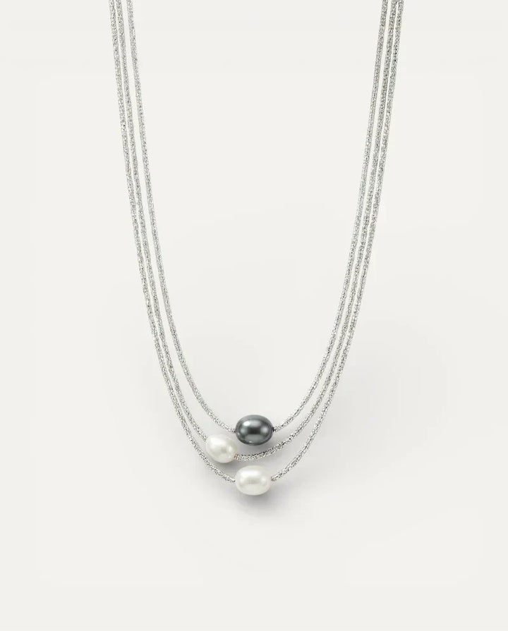 Pearl Beaded Necklace Aoife with Freshwater Pearls