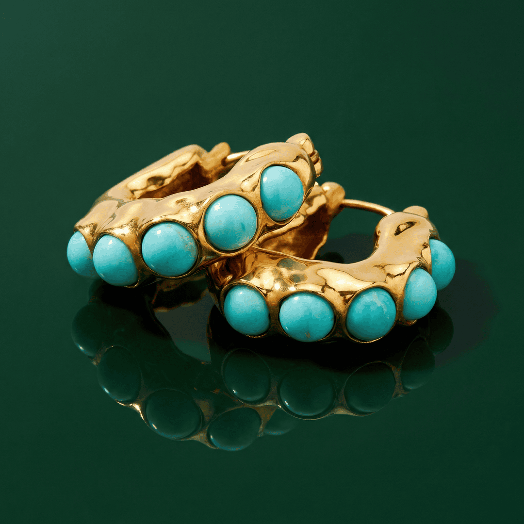 Gold Ring Dáiríne with Turquoise