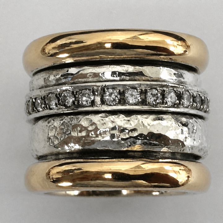 Gold &amp; Silver Stacked Ring Gráinne