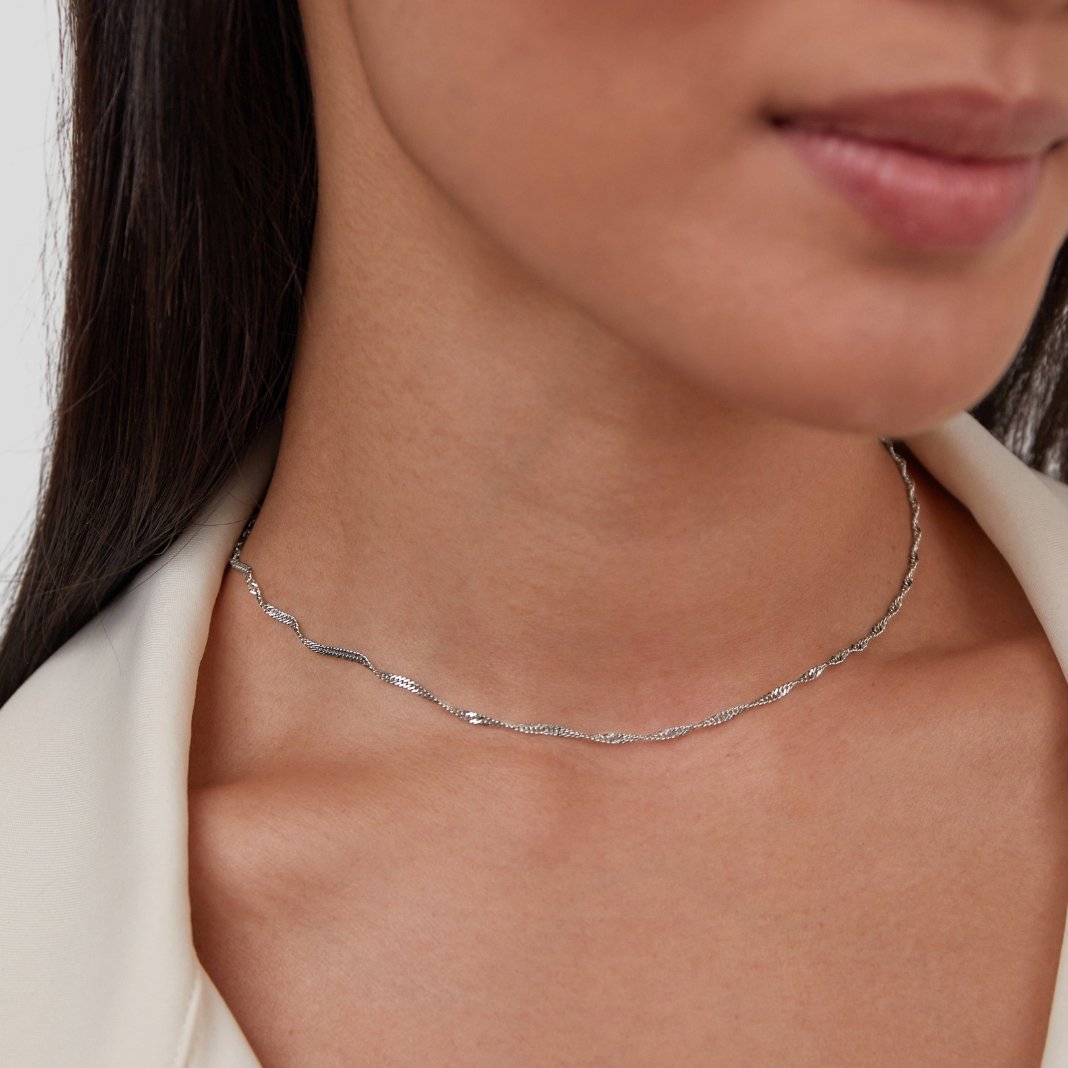 Silver Chain Necklace Nóra