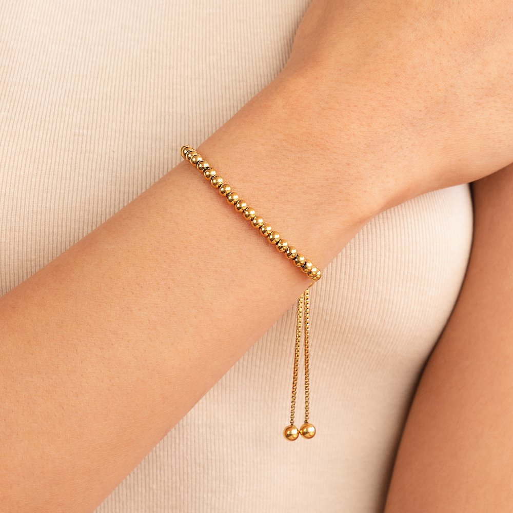 Gold Beaded Bracelet Caoimhe