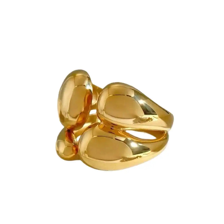 Gold &amp; Silver Open Ring Nuala