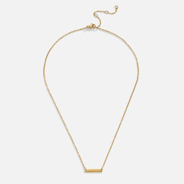 Gold Necklace Caoimhe with Bar Pendant