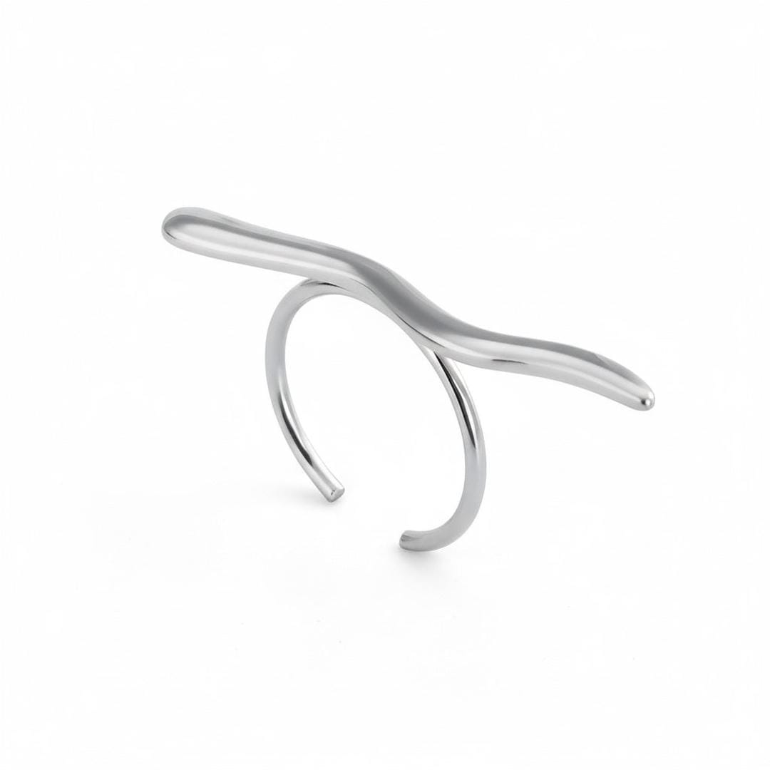 Gold &amp; Silver Ring Cara with Branch Motif