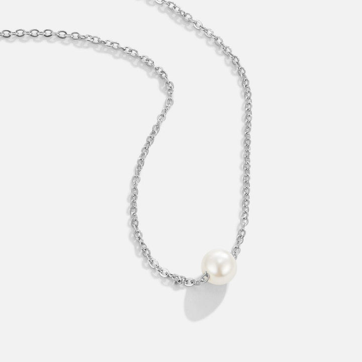 Silver Necklace Ciara with Pearl