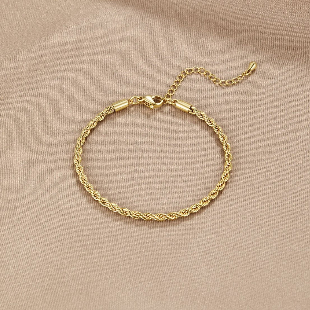 Gold Rope Chain Bracelet Muirne